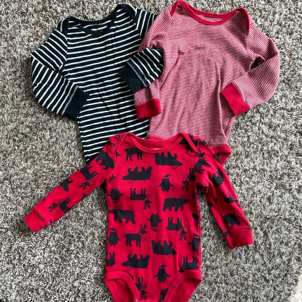 Carters winter onesies